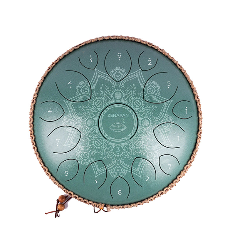 tongue drum, tongue drum 432hz mandala, steel tongue drum, tambour a langue, acheter, prix, 15 notes, bleu