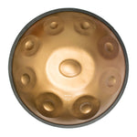 Handpan re mineur 9 note dore, frequence 432hz, frequence 440hz, hang drum, instrument musique