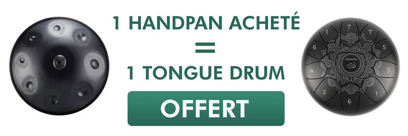 handpan achete = tongue drum offert, offre promo handpan